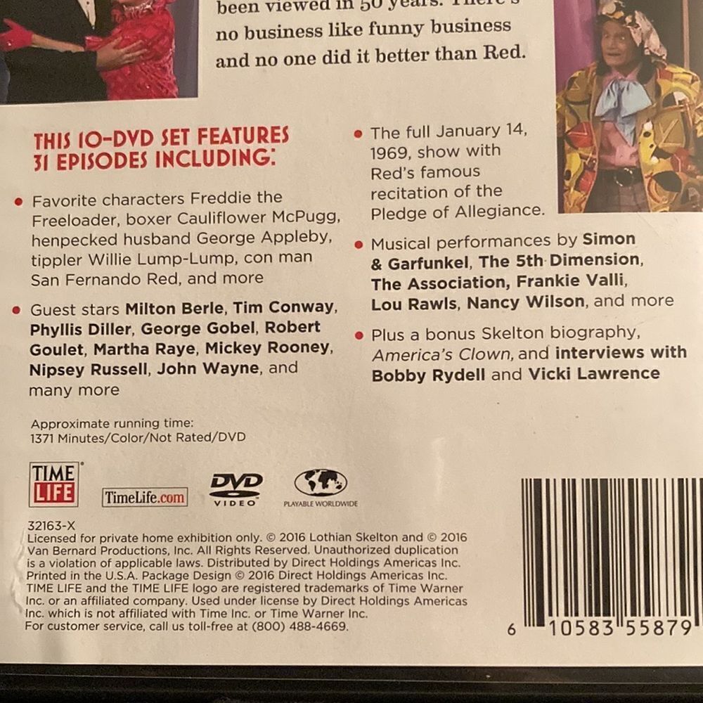 The Red Skelton Hour In Color:10 Dvd Collection Time Life - Picture 6 of 6
